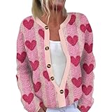 Generisch Lässiger Cardigan-Mantel mit Weihnachtsmuster für Damen (XXXXL)