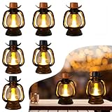Editbar 6er Set Cowboyhut Sattel Laternen - LED Teelichter & LED Kerzen für Festliche Dekoration -...