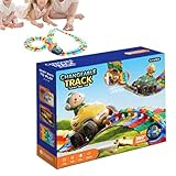 Colorful Race Track Kit, Safe Toy for Children Over 3, Expandable Race Car Track, Fun Racing Game...