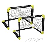 Dunlop Fußballtor 50 x 44 x 44 cm - Fußballtore Set von 2 - Faltbares Fussballtor - Fussballtore...