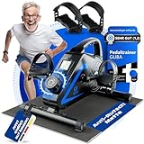 GUBA - 2in1 Pedaltrainer mit Anti-Rutsch-Matte | Beintrainer für zuhause [extra Handpedale] |...