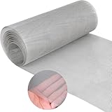 Drahtgitter Feinmaschig 1mm Maschenweite 40 x 200cm, 304 Edelstahl Maschendraht Metallgitter als...