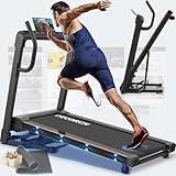 Decorcn Laufband für Zuhause - 4,5 PS, bis 16 km/h. Profi Große Lauffläche Laufband Klappbar, 20...