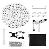Fahrradkette Werkzeug, Fahrradketten Set mit 6/7/8 Fach Fahrrad Kette 1/2 x 3/32 Inch 116 Glieder,...