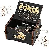 YANXINKE Spieluhr,Holz Spieluhr mit Handkurbel,Birthday Gift Music Box,Home Basteln Wooden Music...