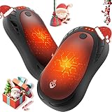 FANDLISS Handwärmer Elektrisch, 2er Tragbare Taschenwärmer Handwärmer Wiederaufladbar 6000 mAh...