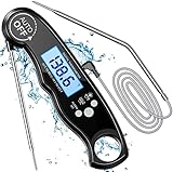 CIRYCASE Fleischthermometer Digital, Sofort Ablesbares Bratenthermometer Grillthermometer, Externe...