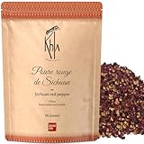 Khla - Roter Szechuan Pfeffer 100g - Sichuan Pfefferkörner Ganz - Sichuan-Beeren - Asiatisches...