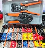 Crimpzangen Aderendhülsen Set, Preciva 0.08-16mm² Crimpzange Sechskant Aderendhülsenzange mit...