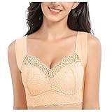 Klassische BHS für Damen ohne bügel übergröße Soft Spitze weicher atmungsaktiver Bra Nahtloser...
