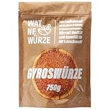 WAT NE WÜRZE Gyrosgewürz, 750 g Profi Gewürz für Gyros, Döner, Schaschlik, Köfte, Kebab,...