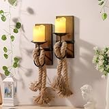 2 Stück Wandhalter für Kerzen,Wandkerzenhalter Holz,Kerzenständer für Wandmontage,Wand...