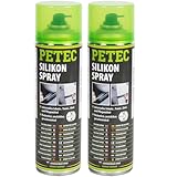 BandelOne enthält 2x PETEC Silikonspray 500 ML Silikonspray Silicon Pflegt Schützt Imprägniert