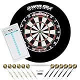 WIN.MAX Dartscheibe Kork Dartscheibe mit Pfeilen Offizielles Steeldartscheibe Dartscheibe Steeldart...