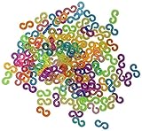 Clips Regenbogenfarbe Refill Connecting Loom Band Schmuck Armbänder Werkzeugbau 125 Stück...