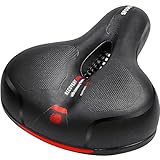 Bequem Weich Fahrradsattel,Schaum Radsattel,Wasserdichten Gel Fahrradsitz,Ergonomisch Stoßdämpfend...