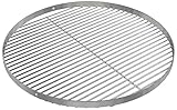 GriHero Edelstahl Grillrost Rund 60cm mit 3 Aufhängungsbohrungen für Feuerschale, Schwenkgrill und...