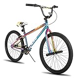 Hiland 24 Zoll Kinderfahrrad für Jungen und Mädchen, Jugendliche ab 6 7 Jahre BMX, Freestyle, 2...