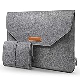 HOMIEE 13.3 Zoll Laptop Tasche, Filz Laptop Schutzhülle Sleeve Case mit Zusätzlicher Filz Tasche...