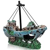 Encuryna Aquarium Deko, Aquarium Harz Boot Ornament, Aquarium Schiffbruch Dekorationen versunkene...