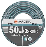 Gardena Classic Schlauch 13 mm (1/2 Zoll), 50 m: Universeller Gartenschlauch aus robustem...