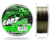 Magic Baits Carp Line CX Pro Camou 600m Karpfenschnur Camouflage Monofile Angelschnur Extra Tough...
