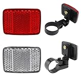 iCovalescent Fahrrad Reflektoren Vorne und Hinten, 1stk Reflektoren Vorne+1stk Hinten, Fahrrad...