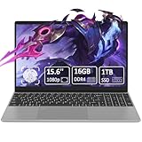 15.6' Laptop Computer,16GB DDR4 1TB SSD,Quad-Core Celeron N95 CPU(Bis zu 3.4GHz),Student/Business...