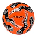 uhlsport Hallen-Fußball Futsal-Ball - Sala Classic - Größe 4, Fluo orange/schwarz/silbe