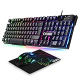 EMPIRE GAMING - 3-in-1-Pack MK800 – Tastiera Gaming QWERTY Italiana RGB 105 Tasti 19 Tasti...