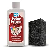 ruja Lederbalsam 500 ml inkl. Pflegeschwamm - farblose Lederpflege für alle glatten und genarbten...