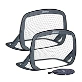 Relaxdays Pop Up Tore 2er Set, Faltbare Fußballtore für den Garten, Kindertore mit Tasche, HxBxT:...