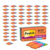 Post-it Super Sticky Notes 622-8SSAU, 47,6 x 47,6 mm, Energy Boost, 48 Stück