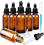 ANKKY Pipettenflasche 10ml 20ml 30ml Apothekerflasche 6Stk Tropfflaschen aus Braunglas mit Pipette...