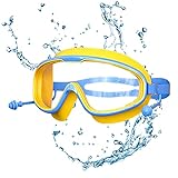 Schwimmbrille Für Kleinkinder | Schnorchelbrille Mit Klarer Sicht | Anti-UV-Antibeschlag-Design,...