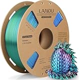 LANDU Silk PLA Filament Tricolor 1,75mm 1kg 3D Drucker Filament 3 Color PLA Filament Silk...
