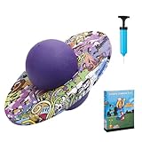 XGOPTS Bouncing Hopper Balance Gymnastikball Kinder Einfarbig Hüpfbälle mit Luftpumpe Pogo Ball...