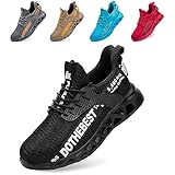 Furuian Sicherheitsschuhe Herren Damen Leicht Arbeitsschuhe Herren sportlich Atmungsaktiv Sneakers...