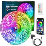 Bonve Pet LED Strip 6m, Bluetooth RGB LED Streifen, Farbwechsel LED Lichterkette mit Steuerbar via...