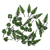 Healeved 30 Stück Baumförmiges Modellbau Künstliche Kleiner Bäume für Mikrolandschaft...