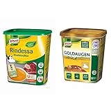 Knorr Rindessa Rindfleisch Bouillon (kräftiger Geschmack) 1er Pack (1 x 1 kg) & Goldaugen Rindsuppe...