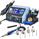 Lötstation, Preciva 992D+ Heißluftlötstation 750W Entlötstation Repairing-Station Heißluft...