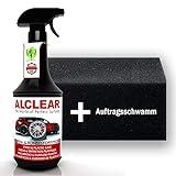 ALCLEAR 721RK Auto Reifenglanz Reifen-und Kunststoffpflege, Gummipflege, seidenmatt, 1.000 ml, mit...