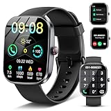 Soudorv Smartwatch (Annehmen/Tätigen von Anrufen), Smartwatch für Herren und Damen, Fitnessuhr