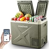 AAOBOSI Kompressor Kühlbox 40L, Kühlbox Auto Mit WiFi-APP-Steuerung, 12/24V und 100-240V Kühlbox...