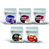 Tassimo Coffee Selection – Costa Cappuccino/Americano/Cadbury Hot Chocolate/L'Or Latte...