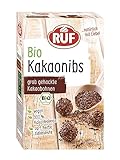 RUF Bio Kakao Nibs, 100% grob gehackte Kakao-Bohnen, mit zart herber Kakao-Note, vegan & in...