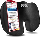 feela.® Orthopädisches Sitzkissen [3 Härtegrade] - Ergonomisches Sitzkissen für Bürostuhl & Co...