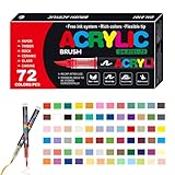 Generisch Acryl-Pinselmarker – Malstift, Malstift für Kinder | Acryl-Marker auf Wasserbasis,...