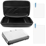 AFUNTA Schutzhülle für Nintendo NEU 3DS XL, mit Hard Cover und 2 Stück Displayschutzfolien, Hard...